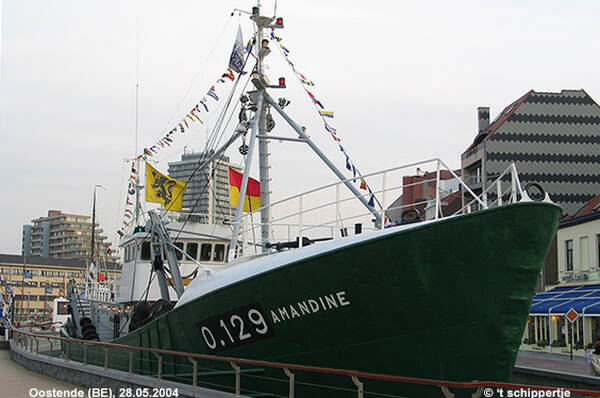 De groene romp van de IJslandvaarder