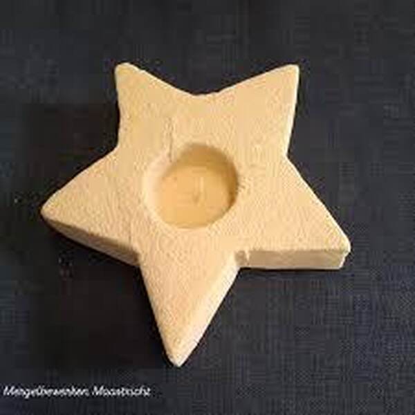 Uit mergel gesneden ster