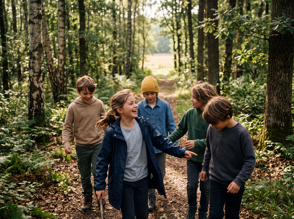 Schoolklasen forest